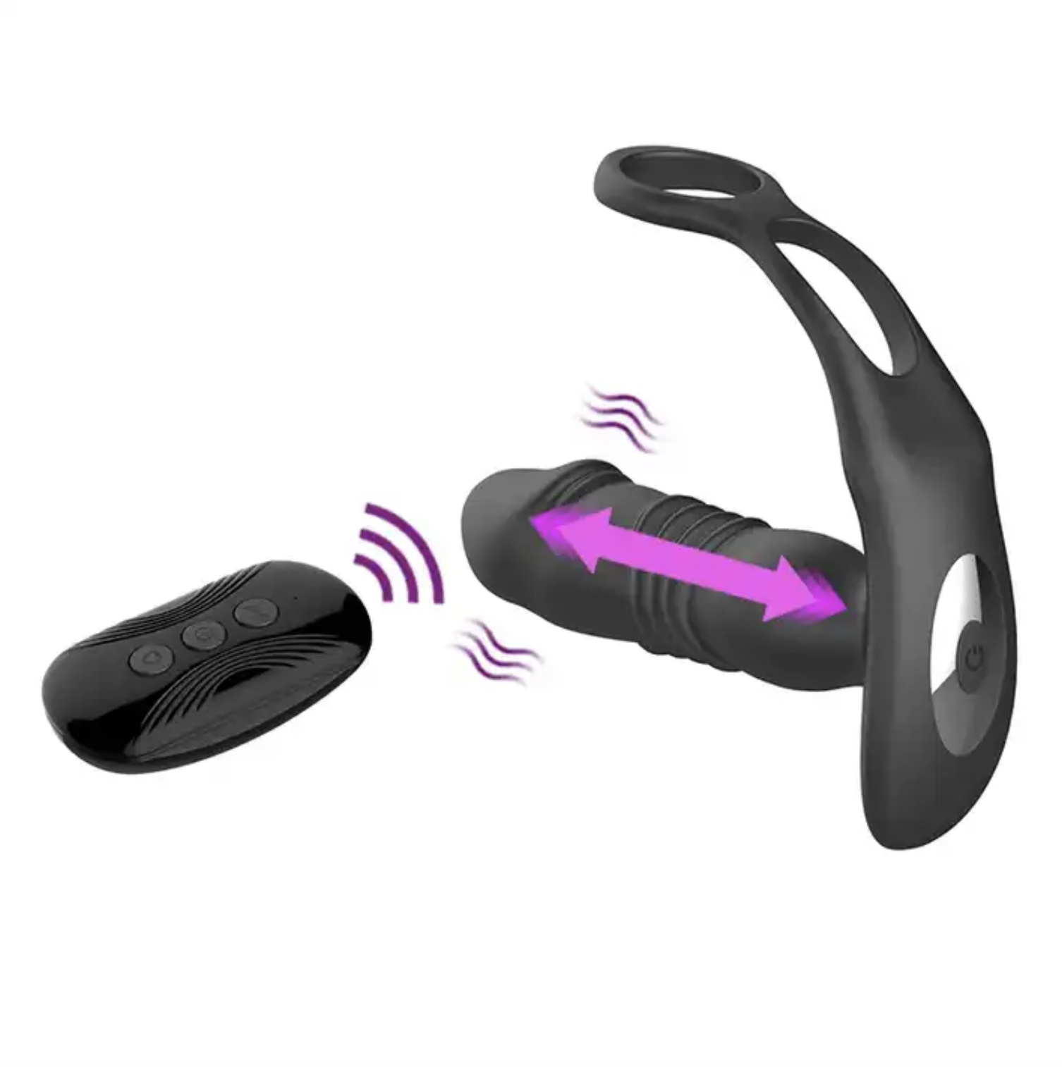 Carmine Wireless Kumandalı Git Gel Yapabilen Penis Halkası Anal Vibratör
