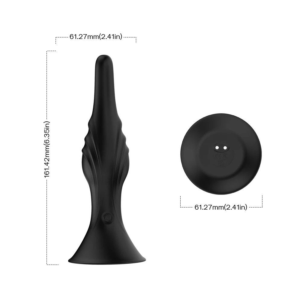 Carmine Wireless Kumandalı Su Geçirmez Titreşimli Dildo Anal Vibratör Plug