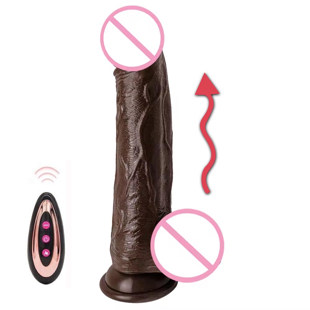 Carmine Git Gel Yapabilen Titreşimli Vantuzlu Realistik Dildo Vibratör