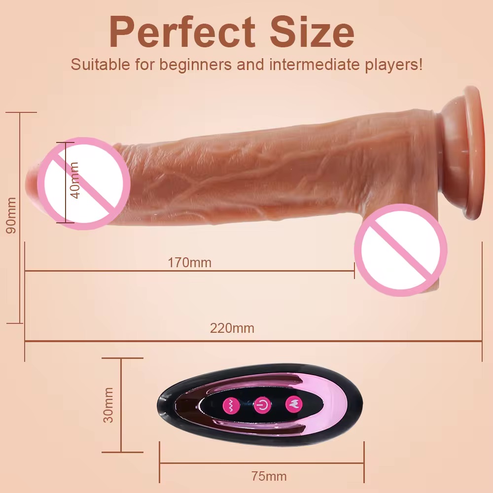 Carmine Git Gel Yapabilen Titreşimli Vantuzlu Realistik Dildo Vibratör