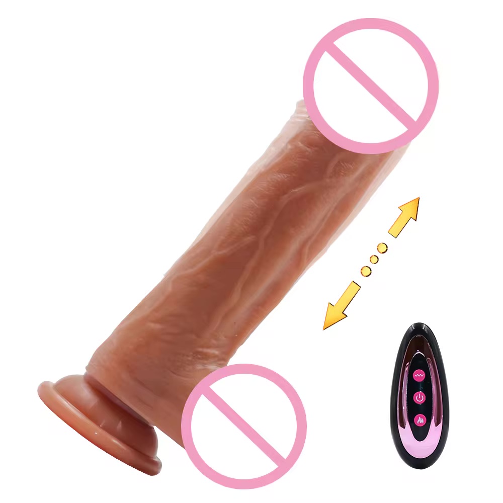 Carmine Git Gel Yapabilen Titreşimli Vantuzlu Realistik Dildo Vibratör