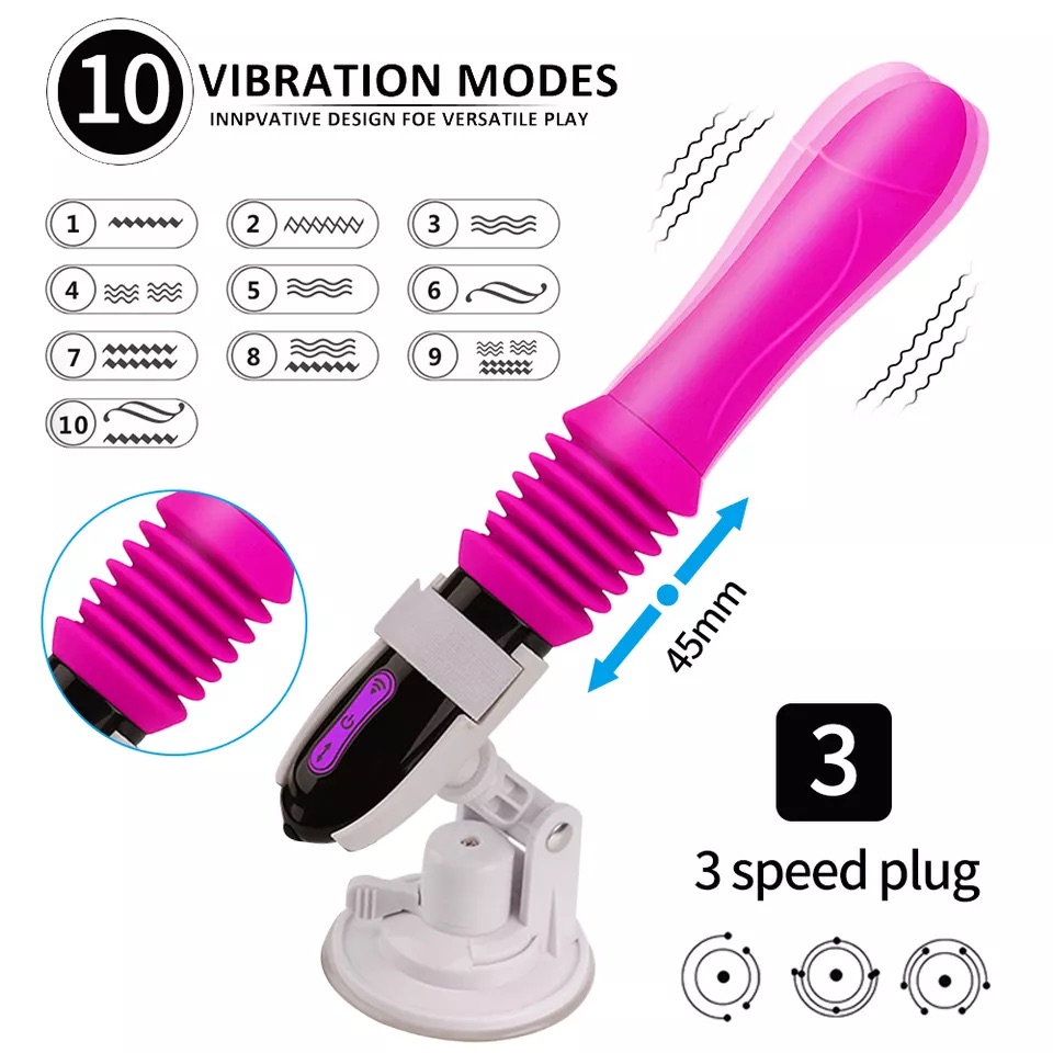 Carmine 10 Modlu Wireless ﻿Kumandalı Sex Makinesi